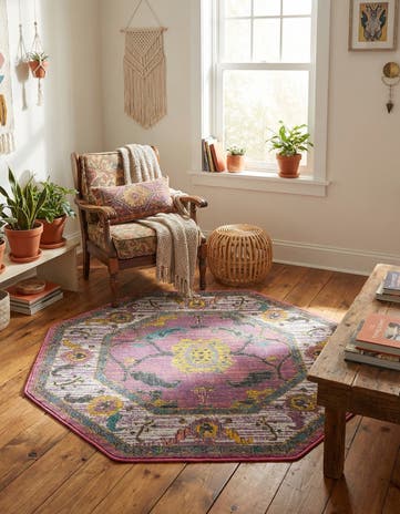 Pink Paragon Octagon Rug