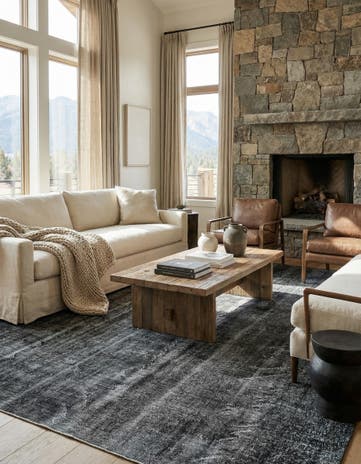 6' 7 x 9' 2 Ultra Vintage Wool Rug