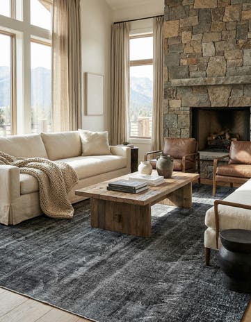 6' 7 x 9' 2 Ultra Vintage Wool Rug
