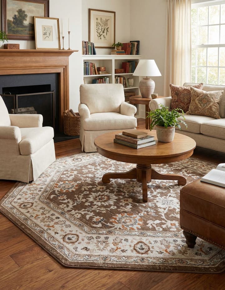 7' 10 x 7' 10 Charlotte Octagon Rug