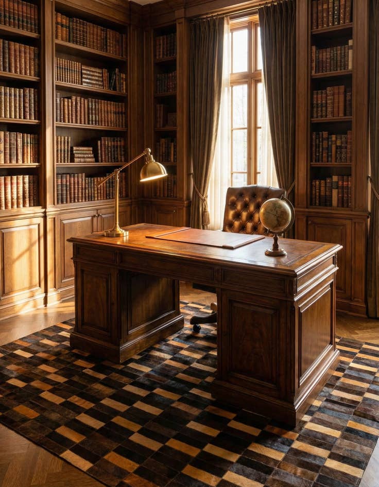 Detail image of  5' 1 x 8' Cowhide - Patchwork Rug