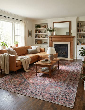 9' x 12' Washable Timeless Rug