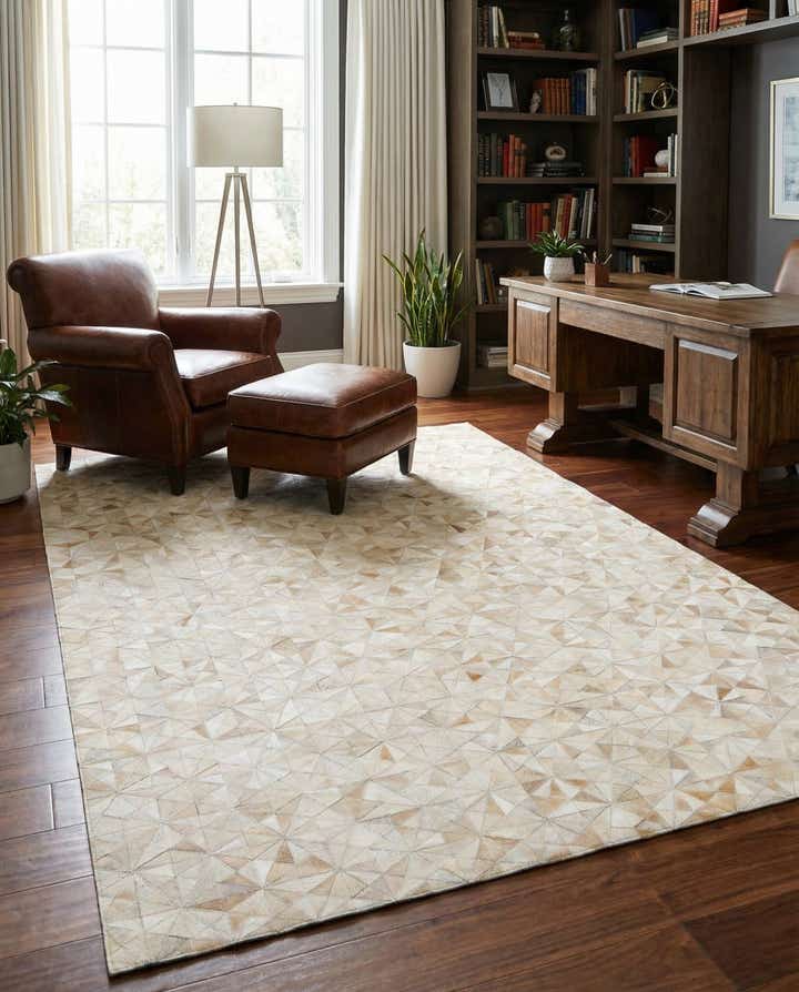 6' 9 x 9' 7 Cowhide Stocks Rug