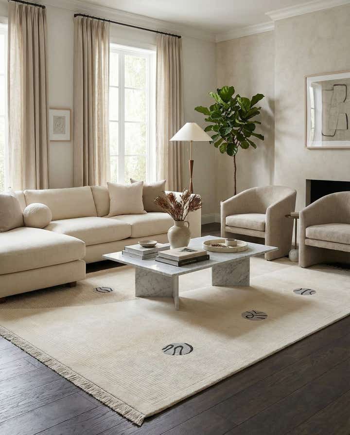 5' 6 x 7' 10 Hand Knotted Darya Wool Rug