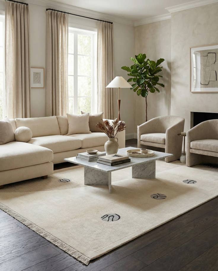 Detail image of 5' 6 x 7' 10 Hand Knotted Darya Wool Rug