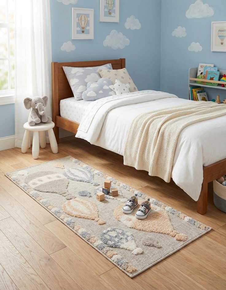 Detail image of  2' x 4' Whimsy Kids Runner Rug