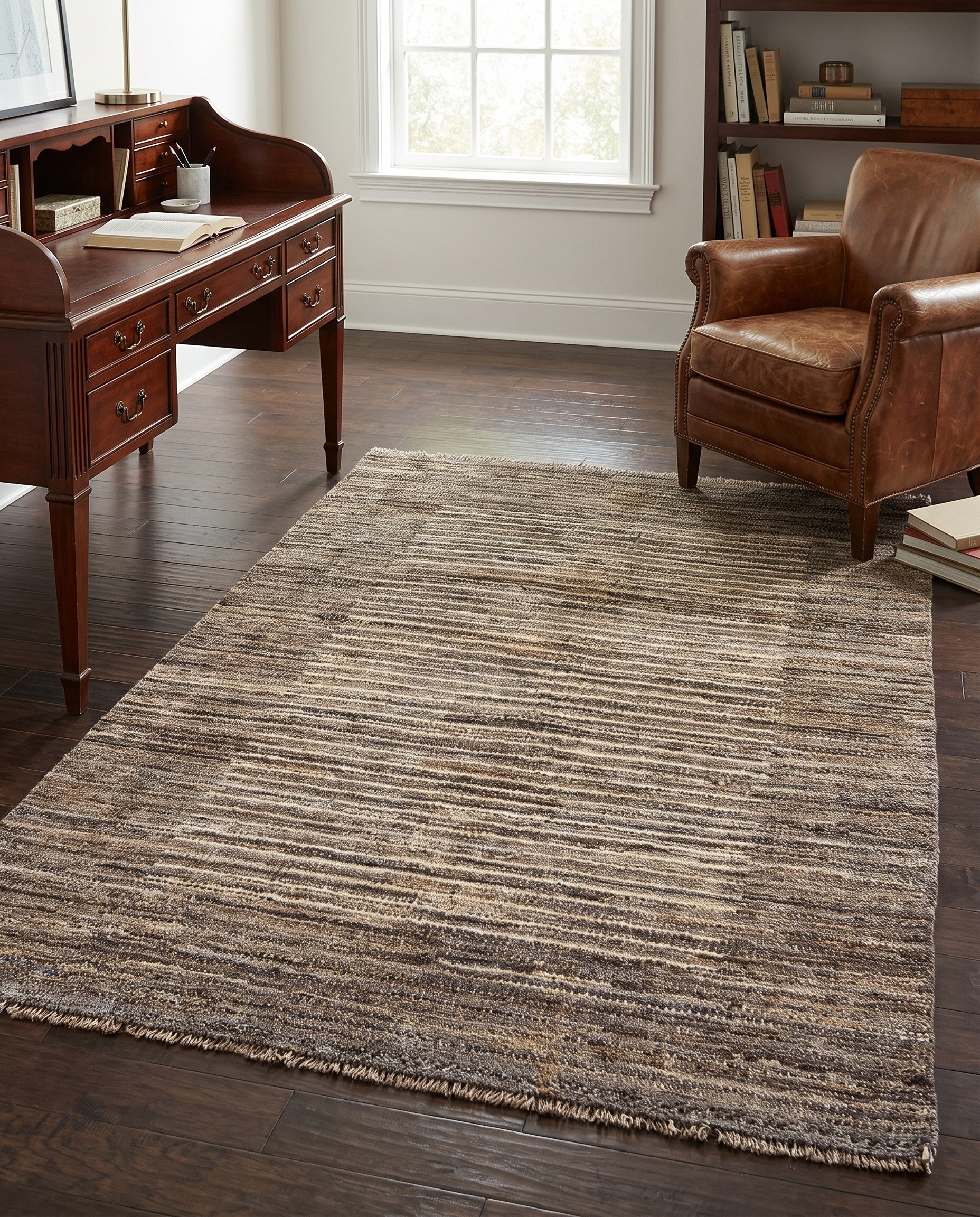4' 3 x 6' Hand Knotted Darya Wool Rug