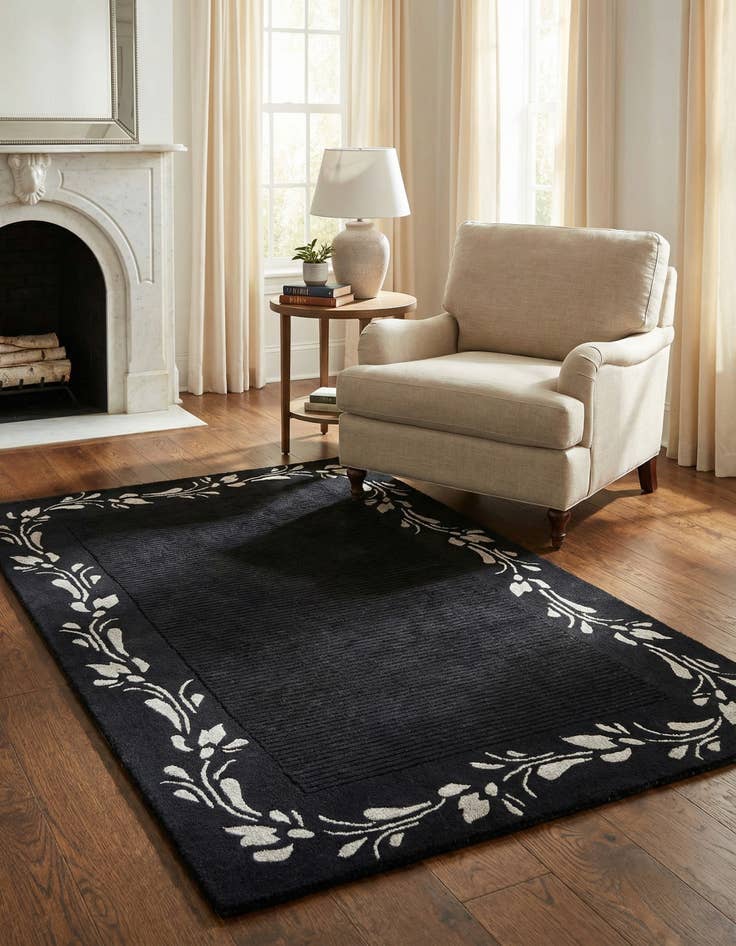 Detail image of 2' 11 x 3' 8  Hand Knotted Darya Wool Rug