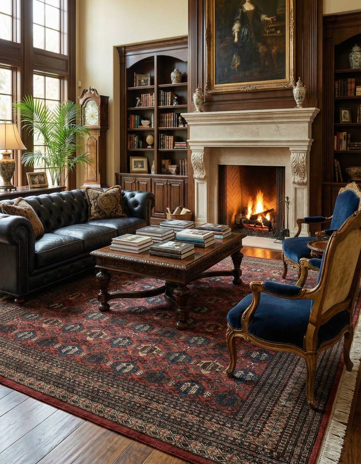 Detail image of 8' 1 x 10' 11  Hand Knotted Bokhara Oriental Wool Rug