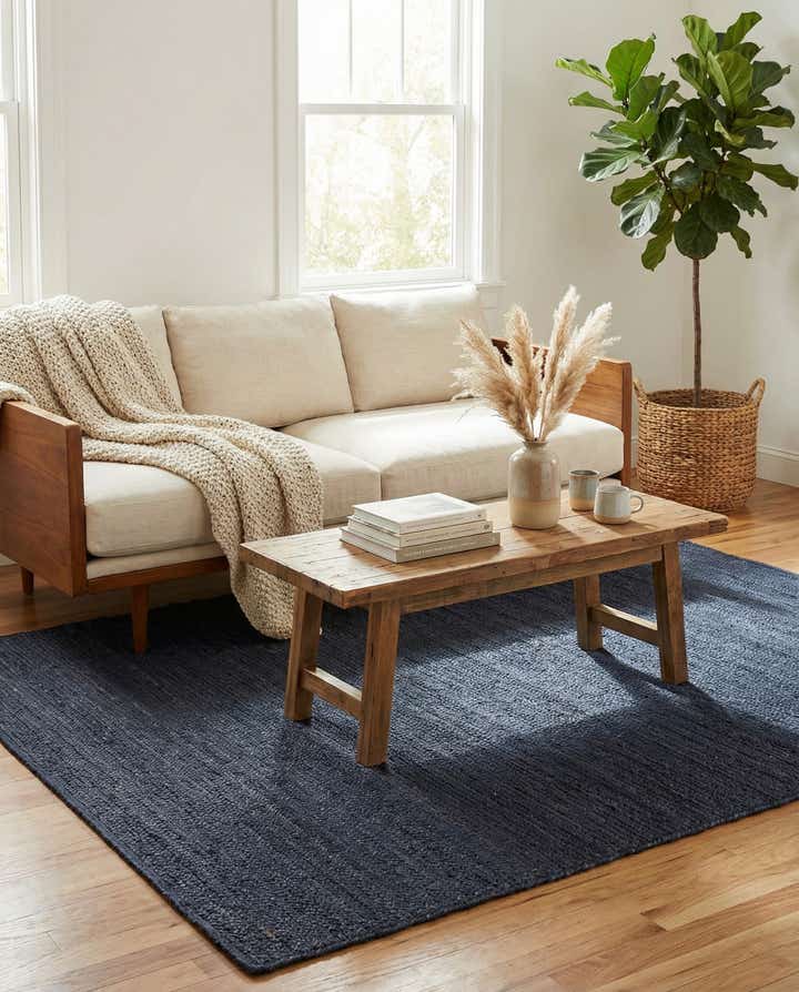 7' 1 x 10' Handmade Braided Jute Rug