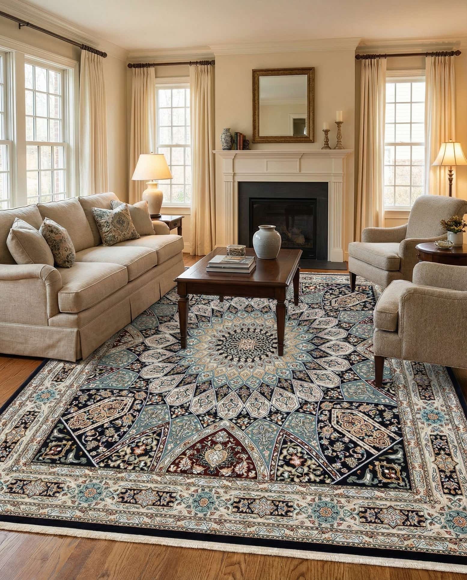 7' 10 x 11' Nain Design Rug
