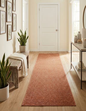 Dusty Pink Aakaar Runner Rug