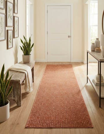 Dusty Pink Aakaar Runner Rug