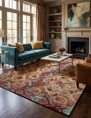 5' 5 x 7' 11 Anar Wool Rug