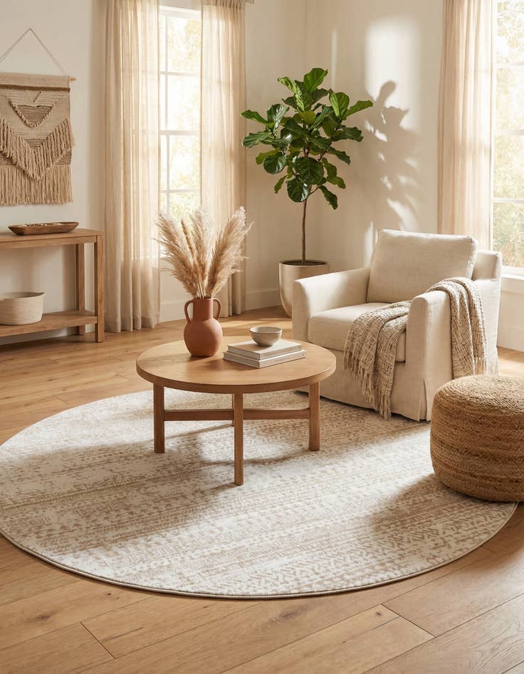 Detail image of 7' 10 x 7' 10 Hermitage Round Rug