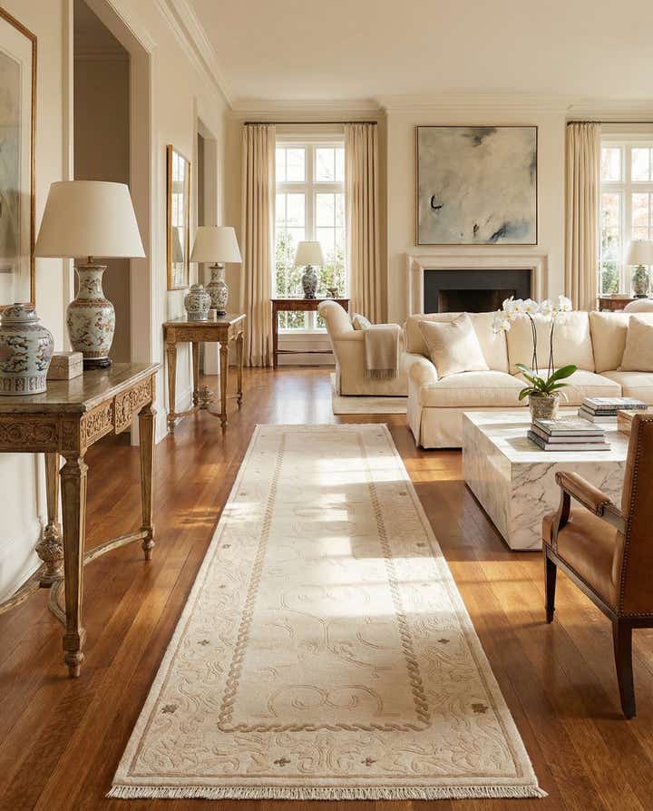 2' 8 x 10' Hand Knotted Darya Wool Runner Rug