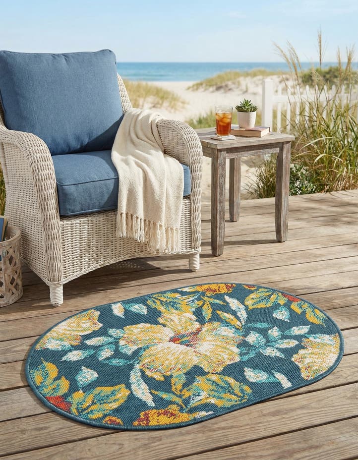 2' x 3' Easy-Clean Coastal Indoor / Outdoo...