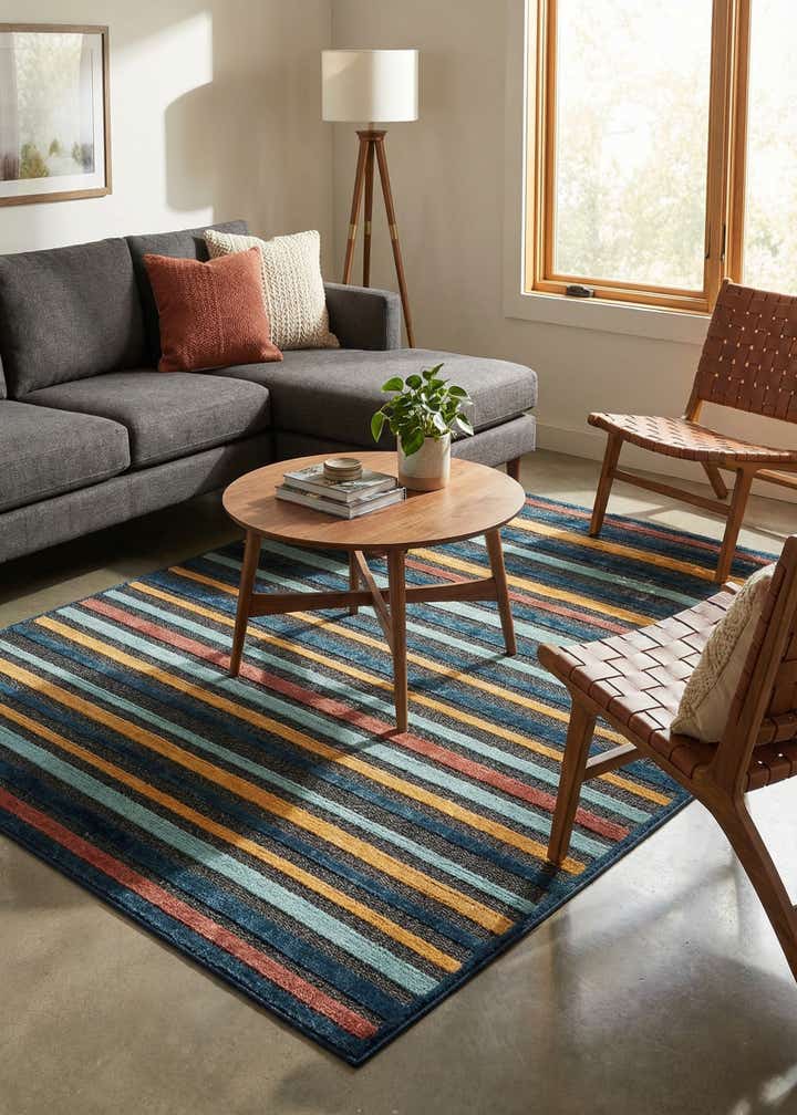 5' 3 x 8' Easy-Clean Belize Indoor / Outdoor Rug