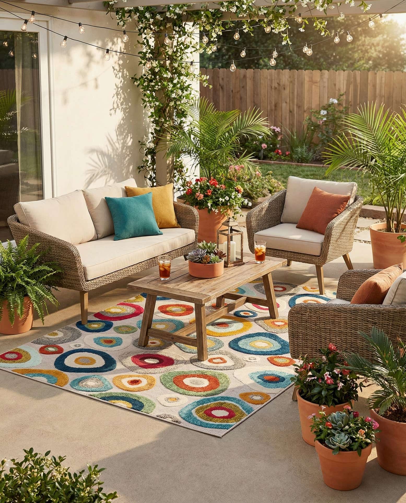 5' x 7' Easy-Clean Casablanca Indoor / Outdoor Rug