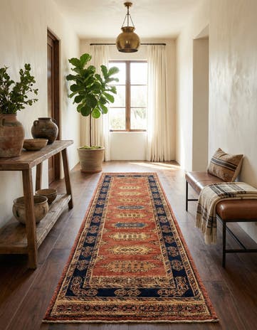 2' 8 x 9' 11 Luribaft Wool Runner Rug
