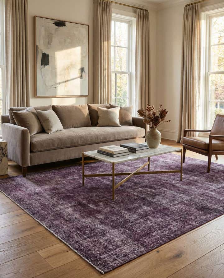 6' 9 x 9' 9 Hand Knotted Ultra Vintage Persian Wool Rug