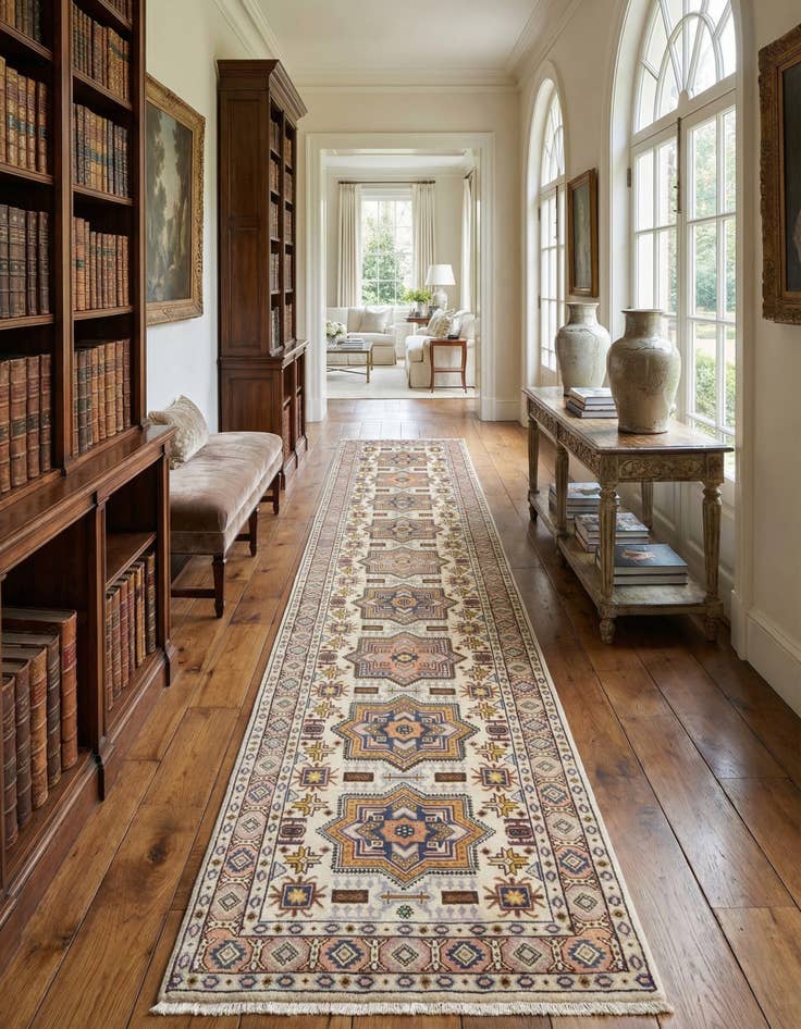 Detail image of 2' 7 x 15' 5 Ardabil Runner Rug