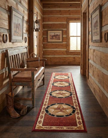 Red Pioneer Runner Rug