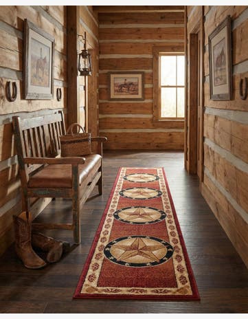 Red Pioneer Runner Rug