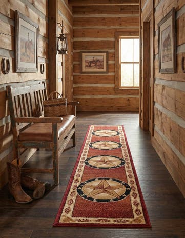 Red Pioneer Runner Rug