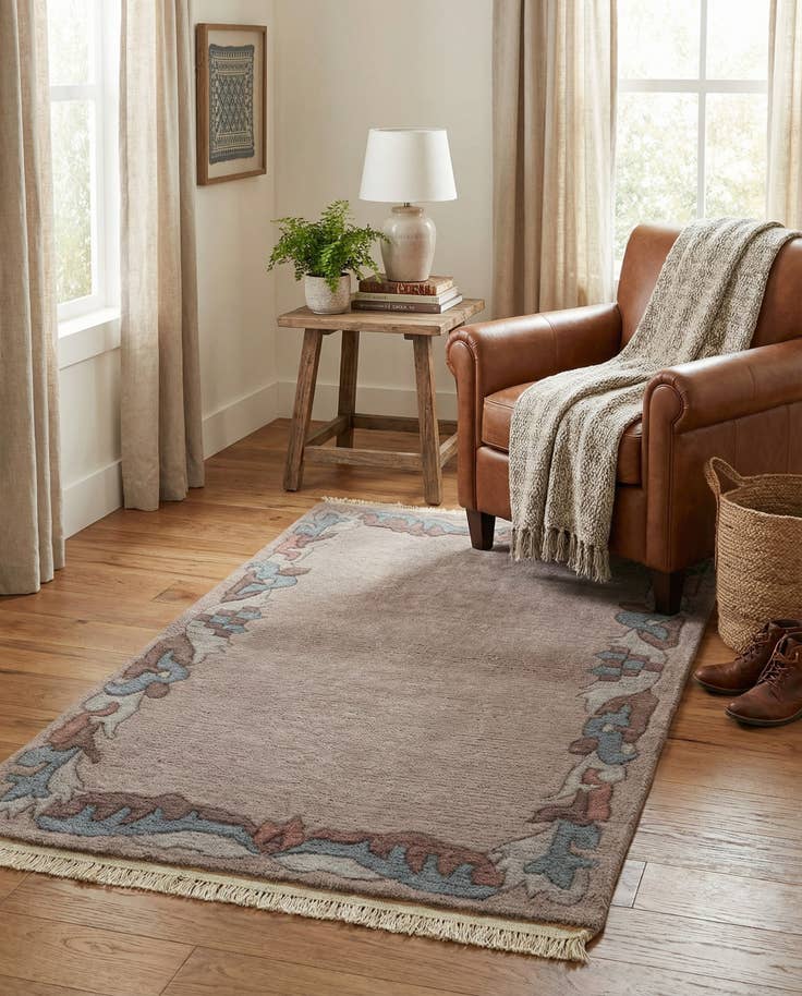 Detail image of 3' x 5' 3 Hand Knotted Tibet Wool Rug