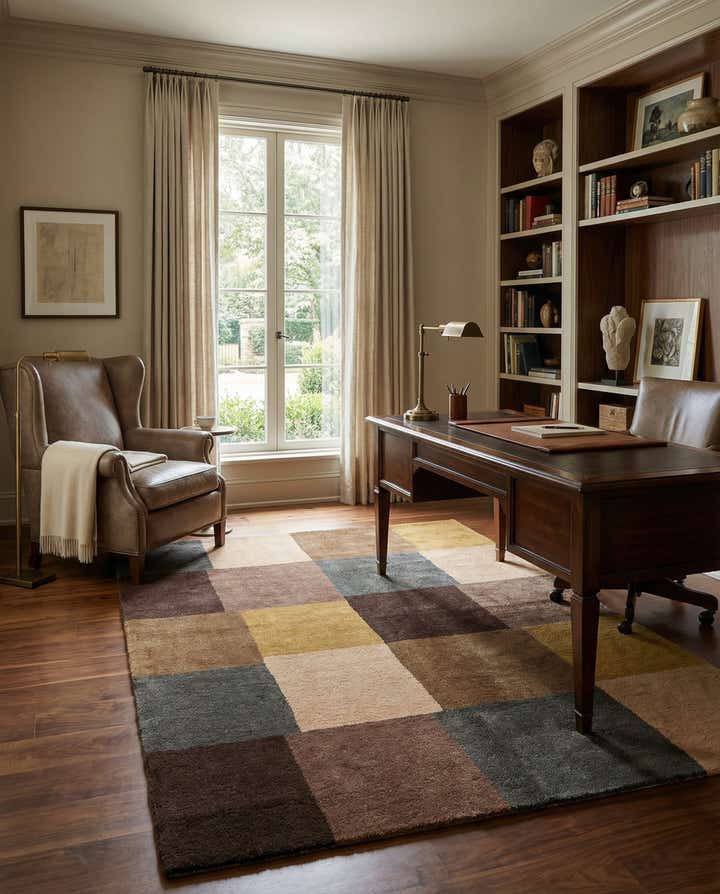 5' 6 x 7' 11 Hand Knotted Gabbeh Wool Rug
