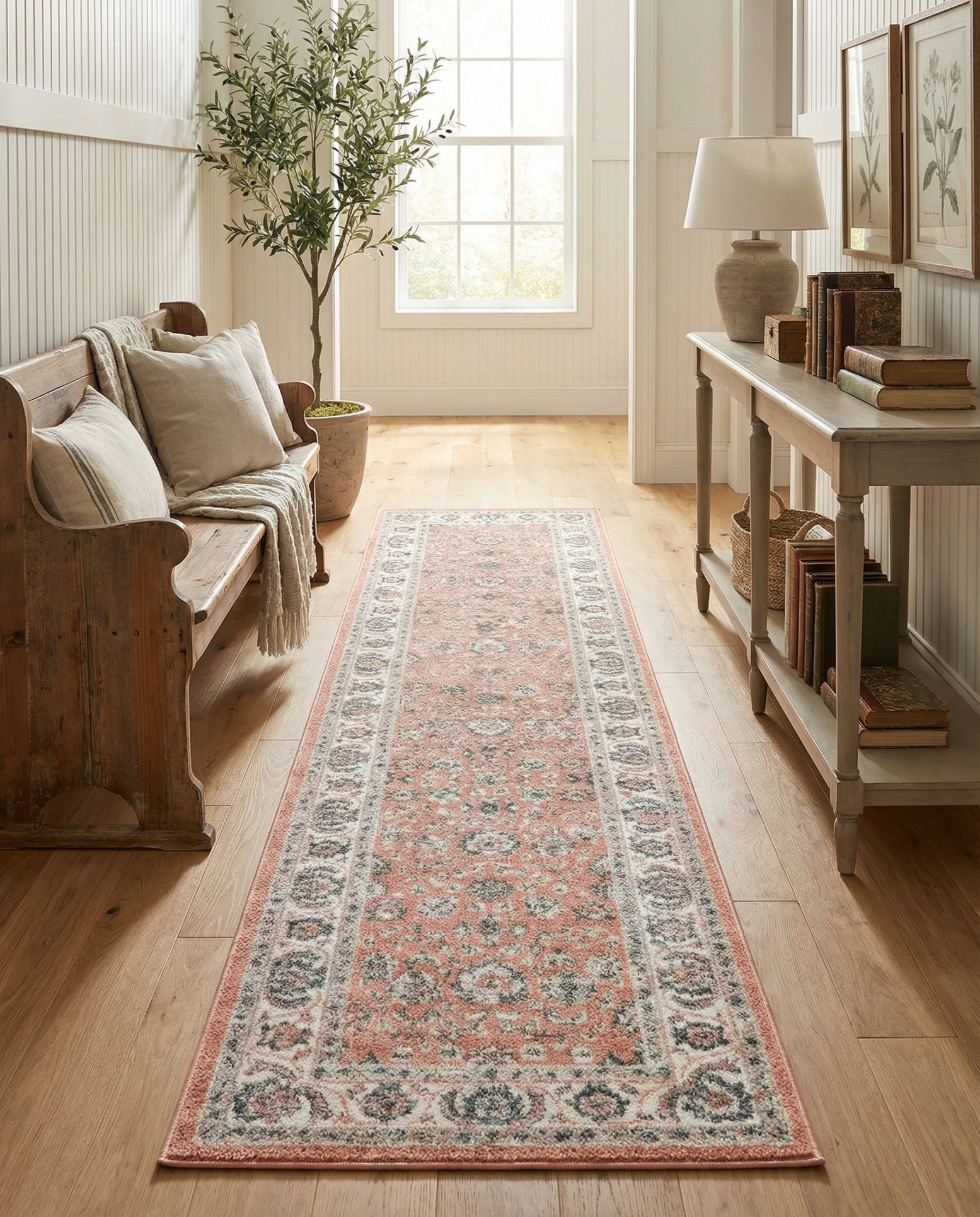 Rose Aurelia Runner Rug in a room