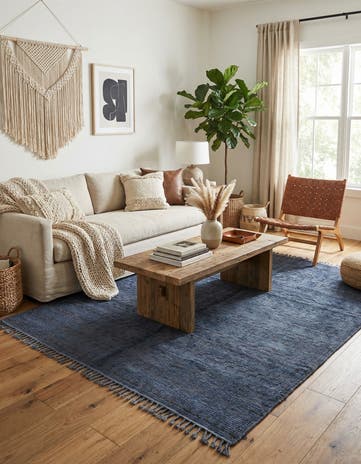 5' 5 x 7' 9 Hand Knotted Moroccan Wool Rug