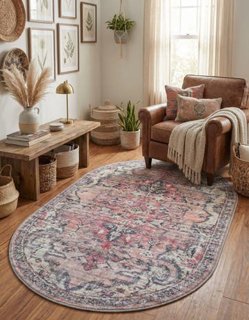 3' 3 x 5' 3 Nostalgia Oval Rug