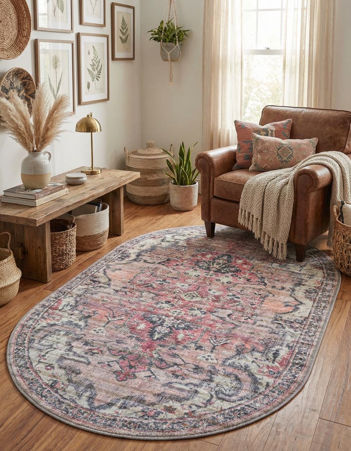 3' 3 x 5' 3 Nostalgia Oval Rug
