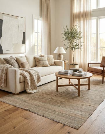 5' 4 x 7' 8 Hand Woven Kilim Modern Wool Rug