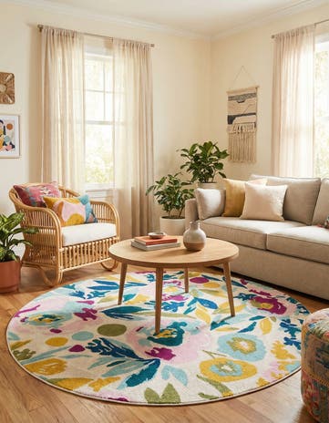 6' x 6' Bloom Round Rug