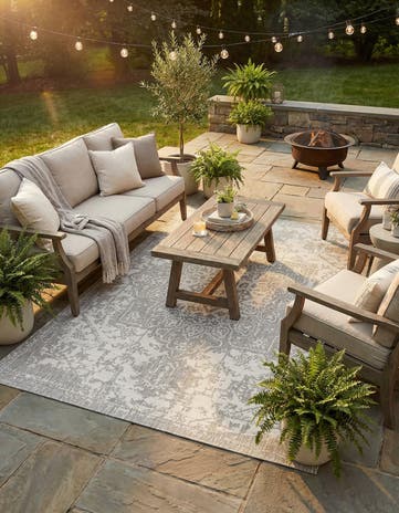 7' x 10' Easy-Clean Jill Zarin Dubai Indoor / Outdoor Rug
