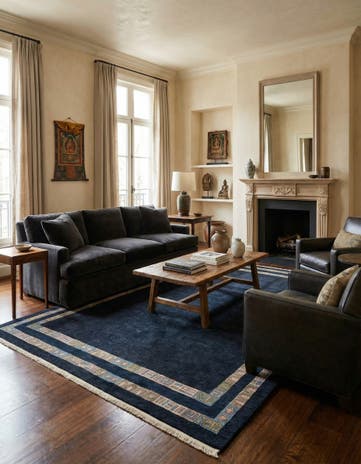 8' 7 x 11' 10 Hand Knotted Tibet Wool Rug