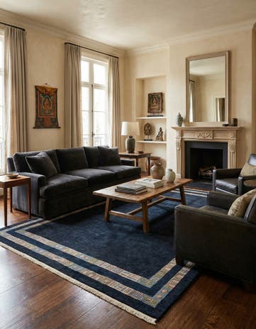 8' 7 x 11' 10 Hand Knotted Tibet Wool Rug