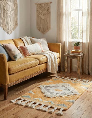 2' x 3' 1 Hand Woven Arizona Wool Rug