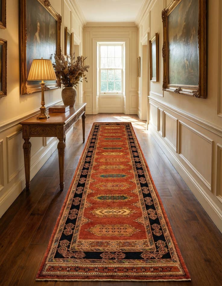 Detail image of 2' 9 x 13' 3 Luribaft Wool Runner Rug