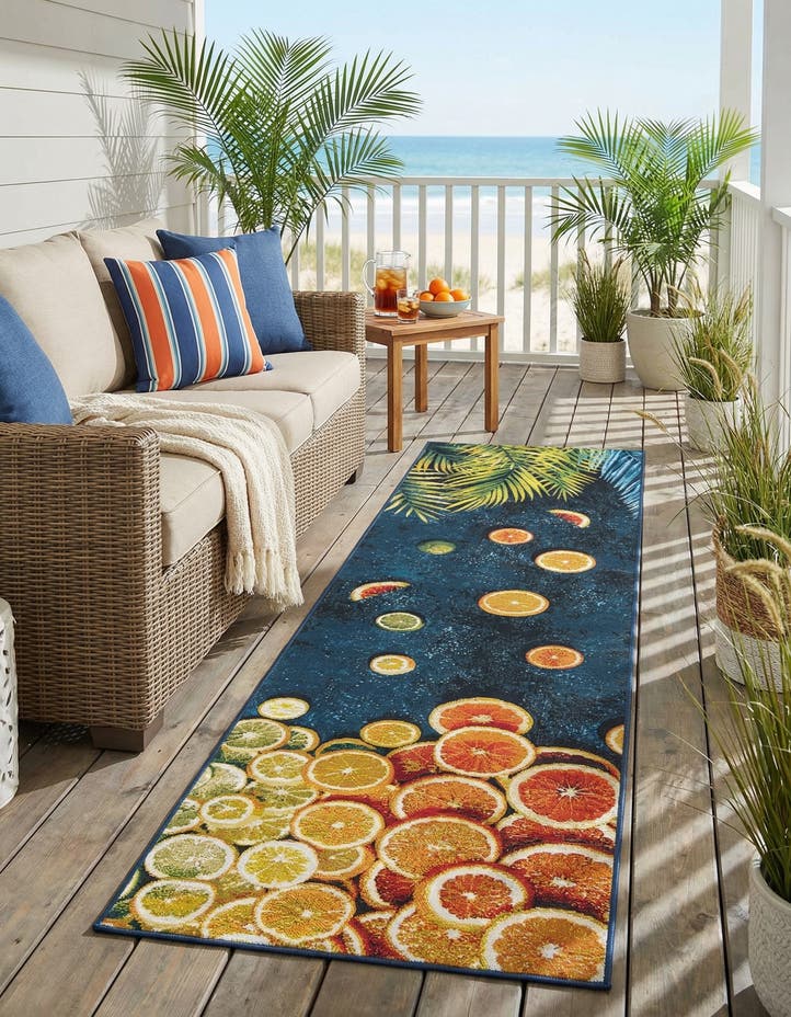 2' 7 x 10' Easy-Clean Coastal Indoor / Outdoo...