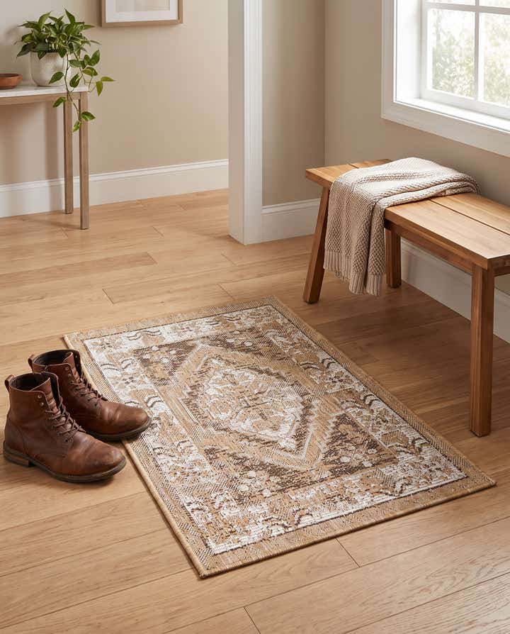 2' x 3' Easy-Clean Traditional Indoor / Outdoor Rug