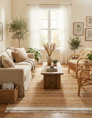7' 10 x 10' Hand Woven Lariat Rug