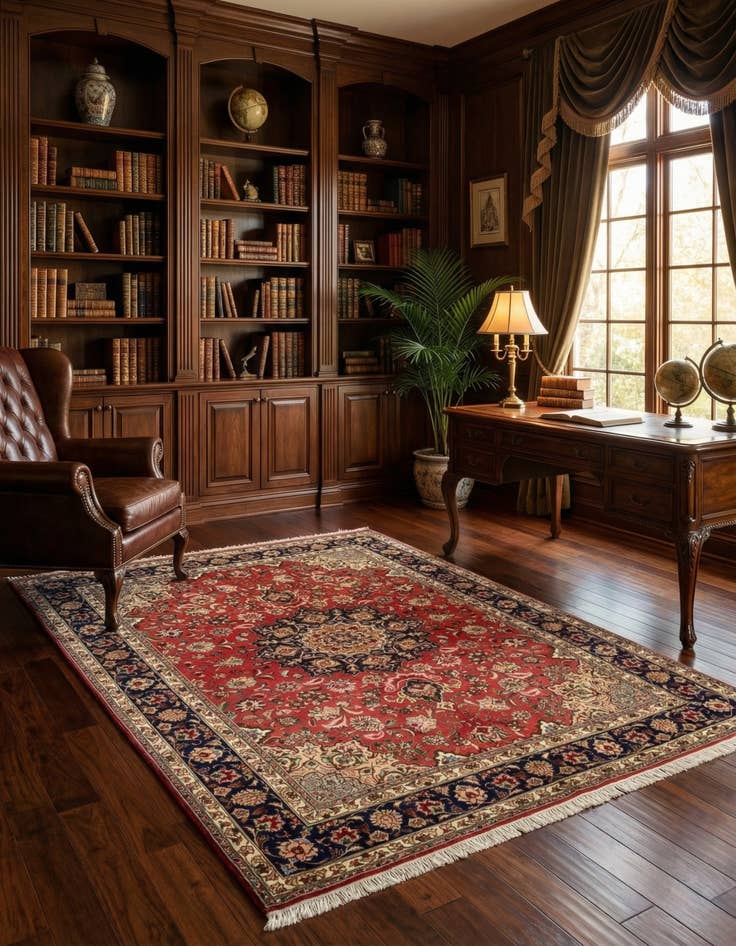 Detail image of 4' 10 x 6' 7 Tabriz Rug