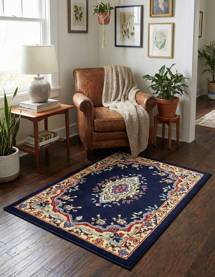 Detail image of 2' x 3' Mashad Design Rug