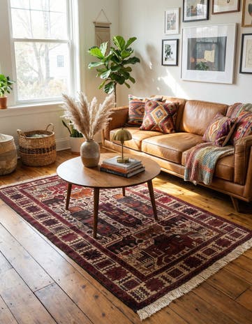 3' 3 x 5' 5 Hand Knotted Anatolian Wool Rug