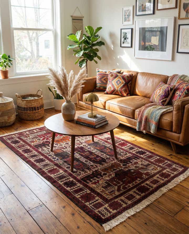 3' 3 x 5' 5 Hand Knotted Anatolian Wool Rug