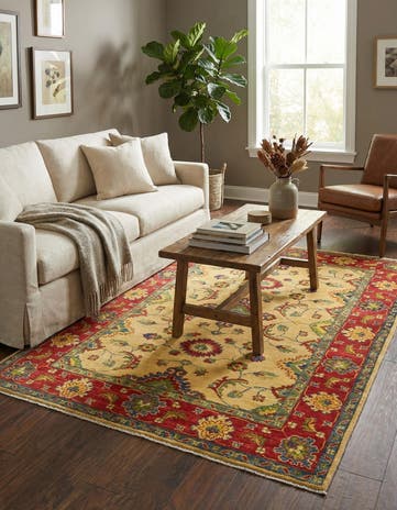 4' 2 x 5' 8 Hand Knotted Kazak Rug